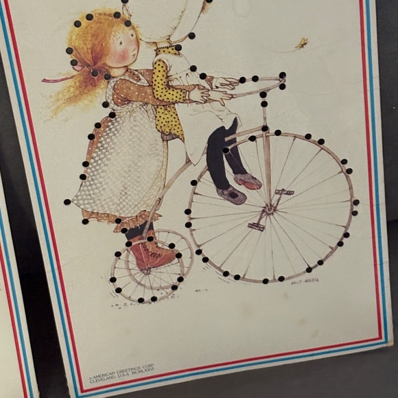 Vintage 1976 American Greetings Corp HOLLY HOBBY Sewing Cards Toy - Picture 8 of 14